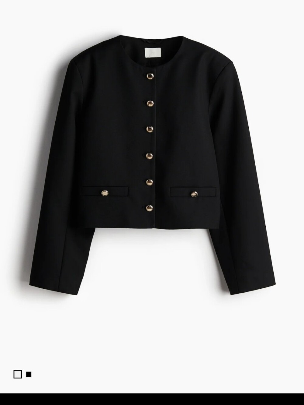 Black Women's Gold-Button Blazer